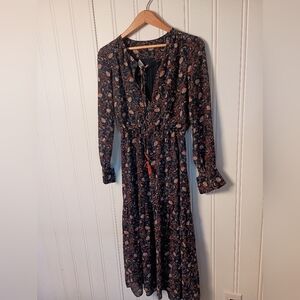 Where Are You From WAYF- Navy Bohemian Maxi Dress- Size S/SM